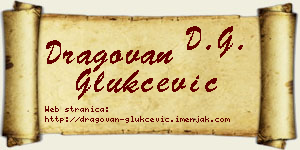 Dragovan Glukčević vizit kartica